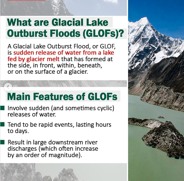 GLOFs से निपटने के लिए भारत की तैयारियाँ