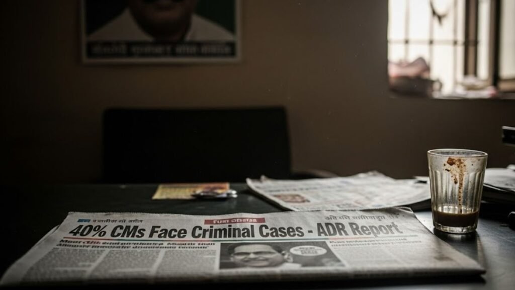 ADR रिपोर्ट 2025: 40% मुख्यमंत्रियों पर आपराधिक मामले, पारदर्शिता पर उठे सवाल
