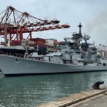 भारतीय नौसेना के जहाज द्विपक्षीय समुद्री अभ्यास SLINEX-2025 में भाग लेने के लिए श्रीलंका पहुँचे