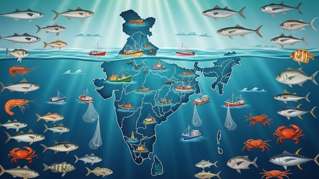 भारत का समुद्री मछली उत्पादन 44.95 लाख टन पर पहुंचा