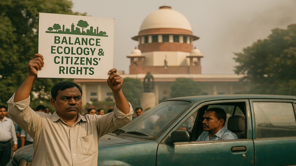 सुप्रीम कोर्ट का बड़ा फैसला: पुराने वाहन प्रतिबंध पर राहत, क्या बदलेगा पर्यावरण–अधिकार समीकरण