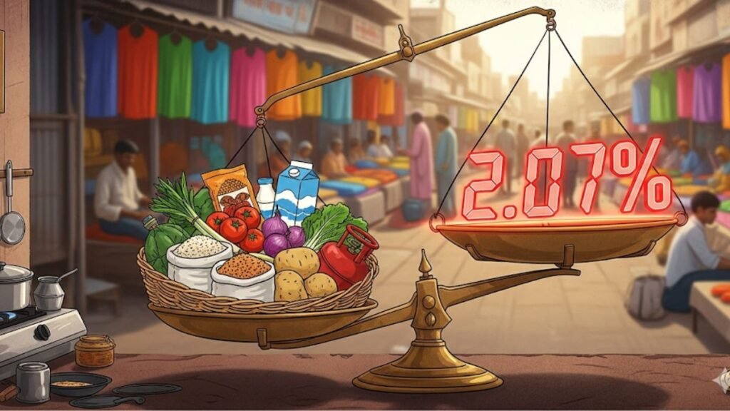 अगस्त 2025 में खुदरा मुद्रास्फीति बढ़कर 2.07% हुई