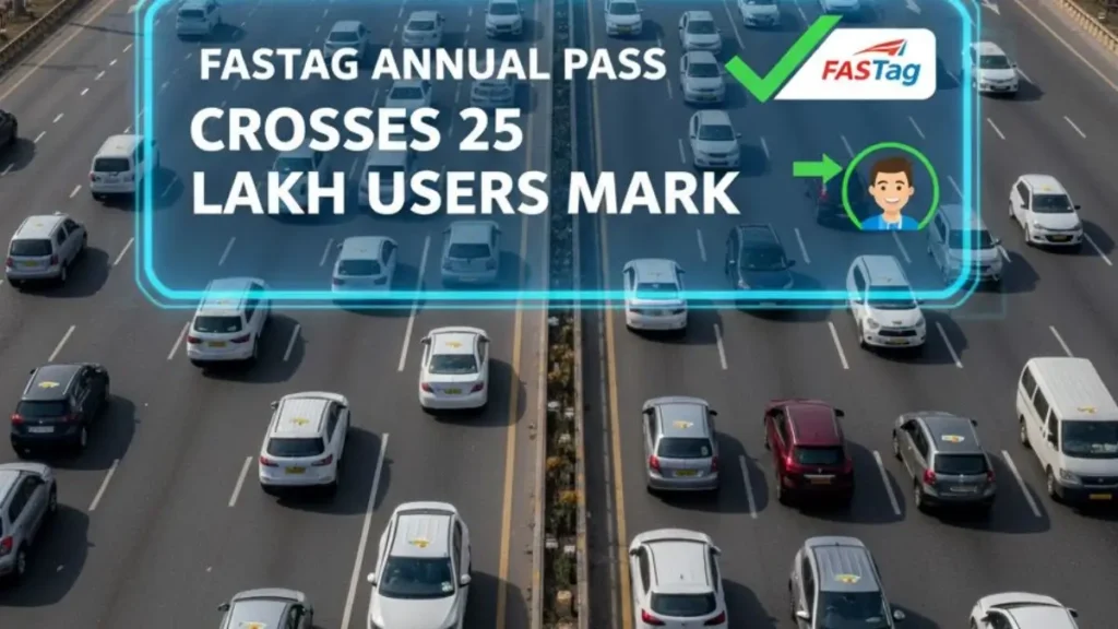 फास्टैग वार्षिक पास उपयोगकर्ता दो महीने में 25 लाख के पार