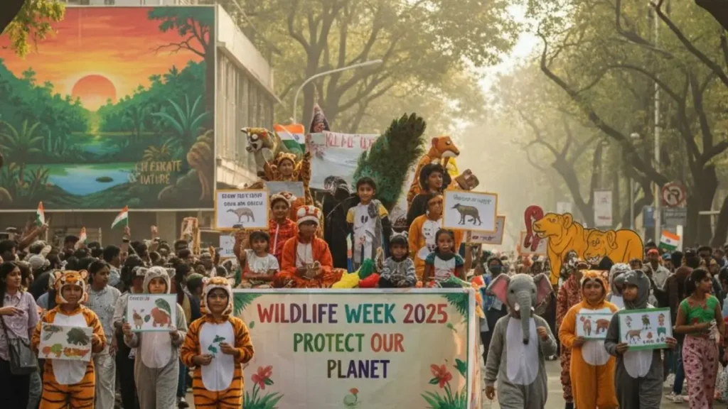 भारत ने वन्यजीव सप्ताह 2025 के अवसर पर पाँच नई प्रजातियों के संरक्षण हेतु परियोजनाएँ शुरू कीं।