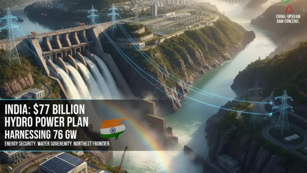 चीन के बढ़ते बांध निर्माण के बीच भारत ने 77 अरब डॉलर की विशाल जलविद्युत योजना का ऐलान किया
