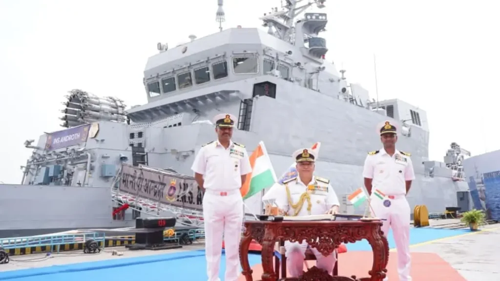 आईएनएस एंड्रोथ को भारतीय नौसेना में शामिल किया गया, बढ़ेगी तटीय सुरक्षा और समुद्री क्षमता