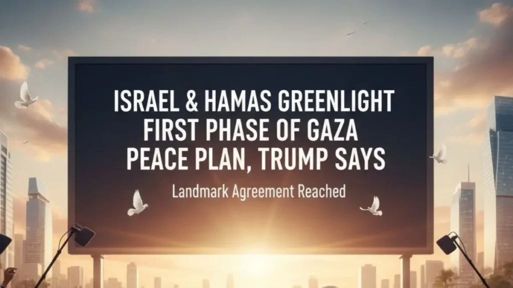 गाजा में युद्धविराम लागू हो गया है, वहीं इज़रायली कैबिनेट ने पूर्व अमेरिकी राष्ट्रपति डोनाल्ड ट्रंप की शांति योजना