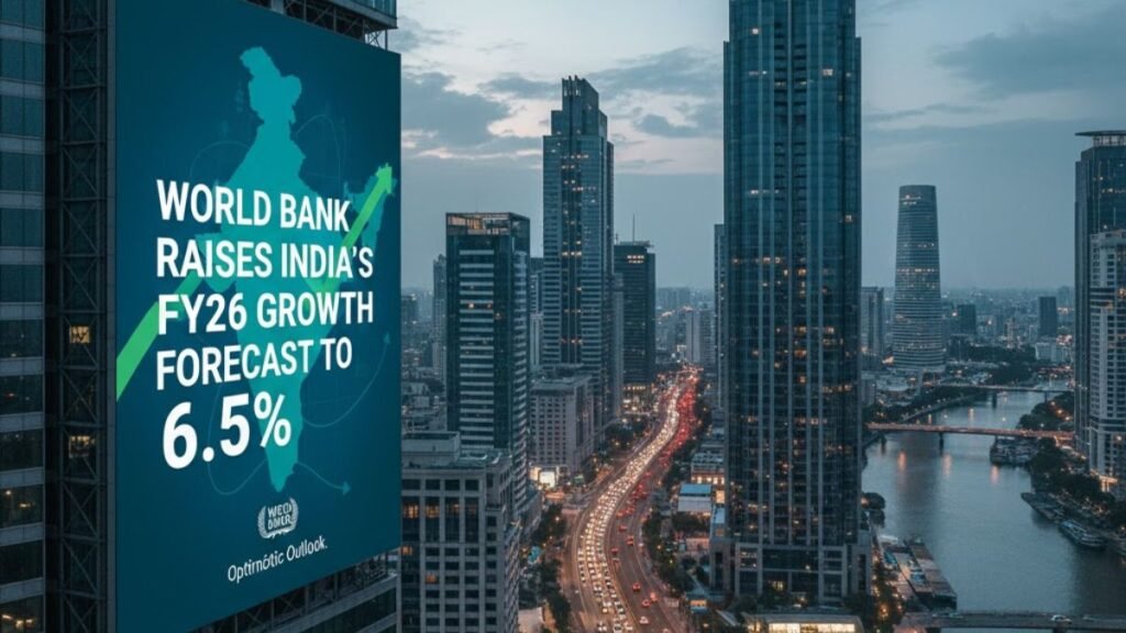 विश्व बैंक ने भारत के वित्त वर्ष 2025-26 के विकास अनुमान को बढ़ाकर 6.5%