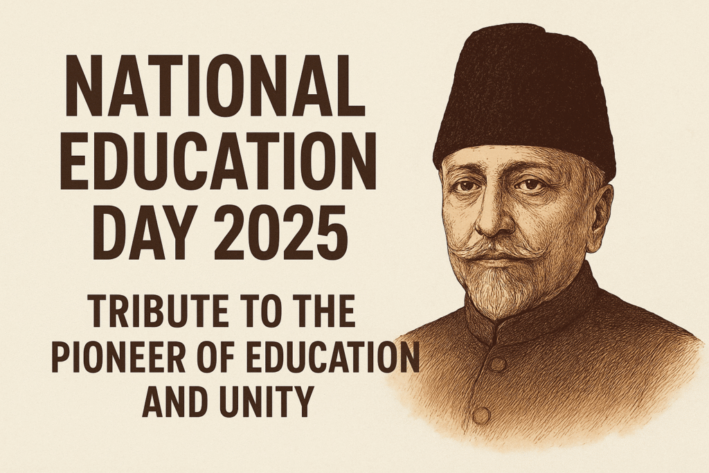राष्ट्रीय शिक्षा दिवस 2025: भारत के पहले शिक्षा मंत्री मौलाना आज़ाद को श्रद्धांजलि