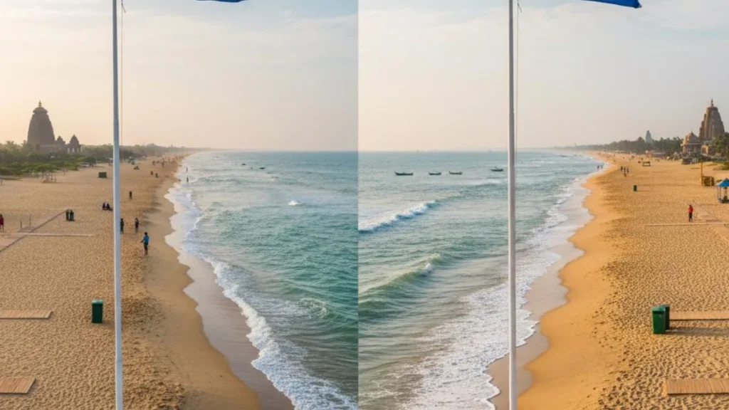 ओडिशा के दो समुद्र तटों को मिला 2025–26 का अंतरराष्ट्रीय ब्लू फ्लैग प्रमाणन