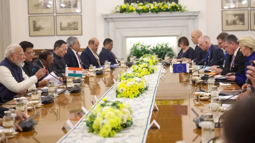 भारत–ईयू नेताओं की 2026 यात्रा के मुख्य नतीजे: व्यापार, सुरक्षा और ग्रीन ग्रोथ