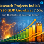 वित्त वर्ष 2025–26 में 7.5% रह सकती है भारत की आर्थिक वृद्धि दर: SBI रिपोर्ट