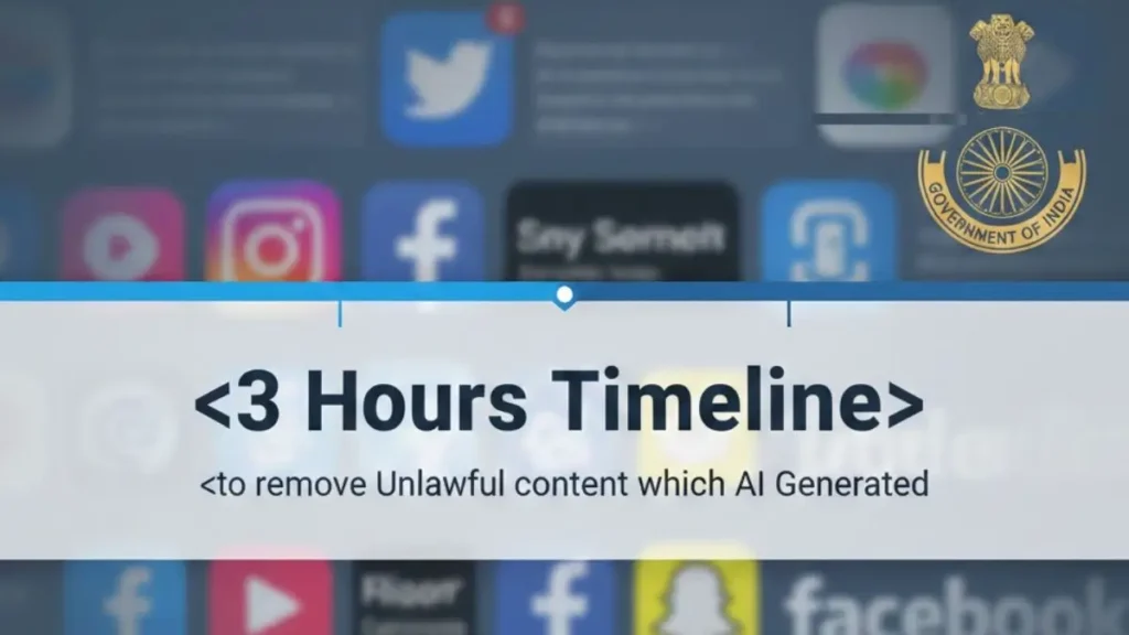 सरकार का बड़ा फैसला: AI जनरेटेड कंटेंट पर कड़ा एक्शन, 3 घंटे में हटाना होगा पोस्ट